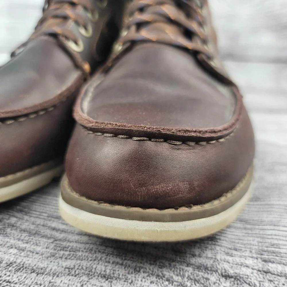 Tretorn Gore-Tex Brown Leather Faux Fur Lined Vibram Winter Boots Mens 11.5